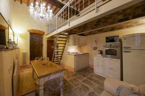 Kitchen area inside apartment