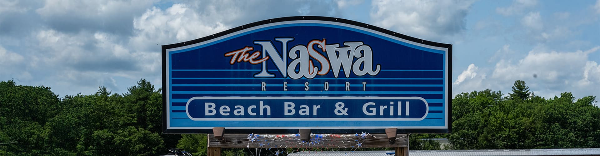 The NASWA Resort sign